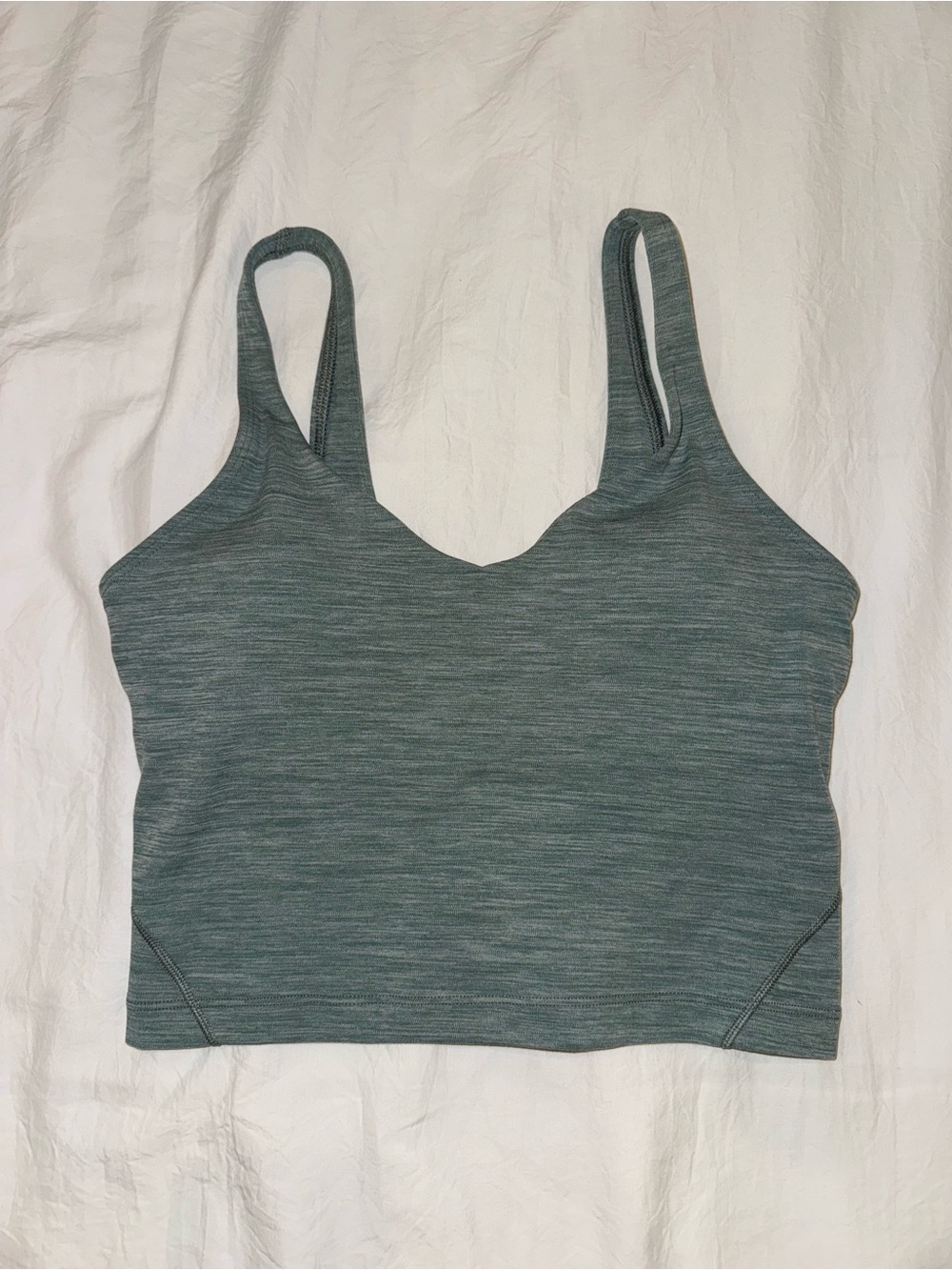 Lululemon teal green sports bra tank top